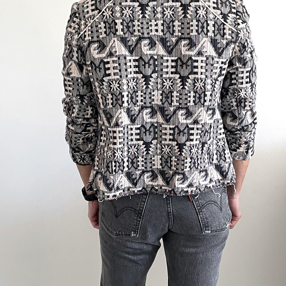Light fabric patterned jacket - Picture 2 of 4